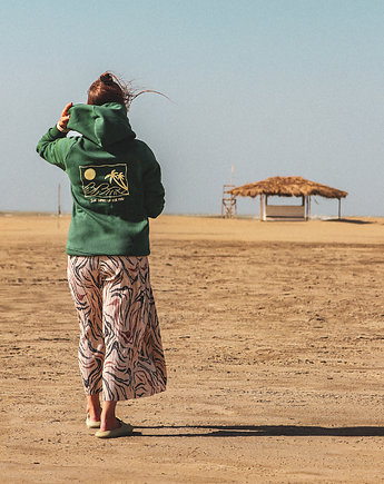 HOODIE Bottle Green Sun Comes Up For You
