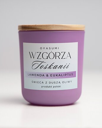 Świeca zapachowa z wosku oliwnego Wzgórza Toskanii