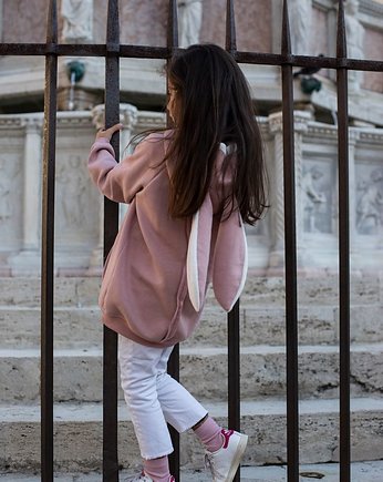 Bluza Brzoskwiniowy KRÓLIK  z Uszami