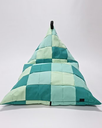 Puf OVNI LONG zero waste OSKAR PEREK TRICOLORE pastelowy