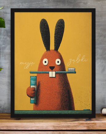 Plakat myję ząbki
