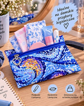 Etui do torebki etui na przybory higieniczne damskie etui senna noc