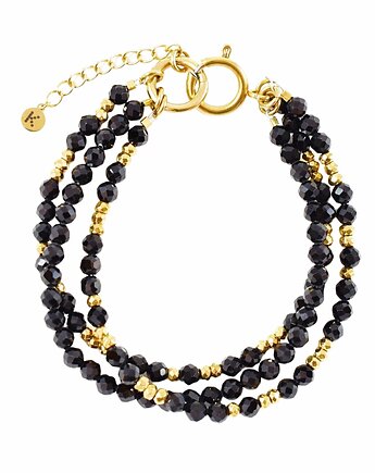 Potrójna bransoletka Black&Gold