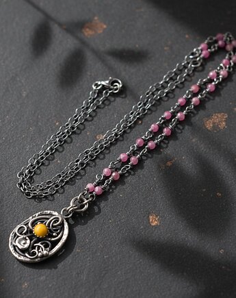 Soreva - srebrny naszyjnik wire-wrapping II